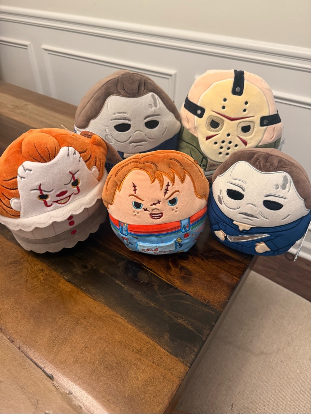 Squishmallow Horror Squad Bundle Jason Michael Myers Chucky Pennywise 5PC NWT
